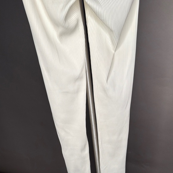 NWT YEAR OF OURS Ribbed Football Leggings Lace-Up Pants • White • XS - Picture 13 of 14